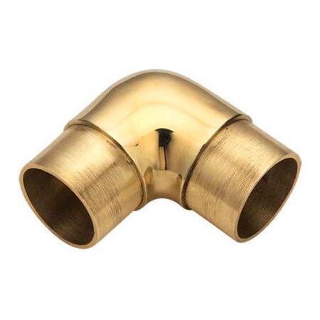 Lavi Industries Lavi Industries, Flush Elbow Fitting, for 2" Tubing, Polished Brass 00-732/2